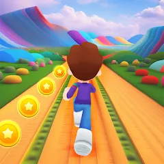 Взломанная Subway Craft: Fun Runner (Фан Раннер)  [МОД Меню] - последняя версия apk на Андроид