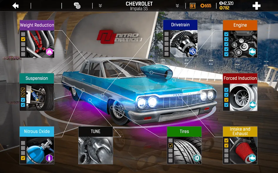 Nitro Nation: Car Racing Game (Нитро Нейшн)  [МОД Много монет] Screenshot 3