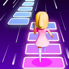 Скачать взломанную Melody Run - Cute Popcat Music (Мелодия Ран)  [МОД Menu] - полная версия apk на Андроид