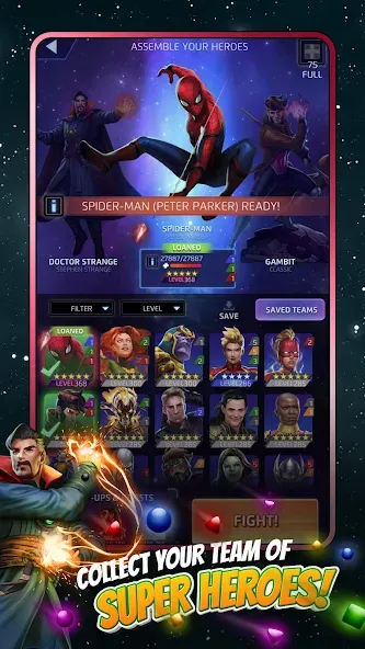 MARVEL Puzzle Quest: Hero RPG (Марвел Пазл Квест)  [МОД Unlimited Money] Screenshot 2