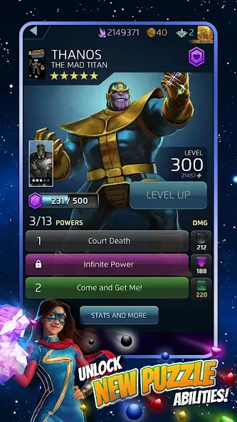 MARVEL Puzzle Quest: Hero RPG (Марвел Пазл Квест)  [МОД Unlimited Money] Screenshot 3