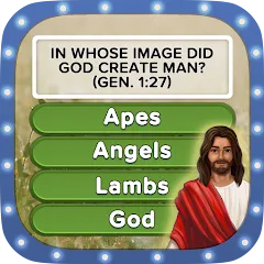 Взломанная Daily Bible Trivia Bible Games (Ежедневные викторины Библии библейские игры)  [МОД Mega Pack] - последняя версия apk на Андроид