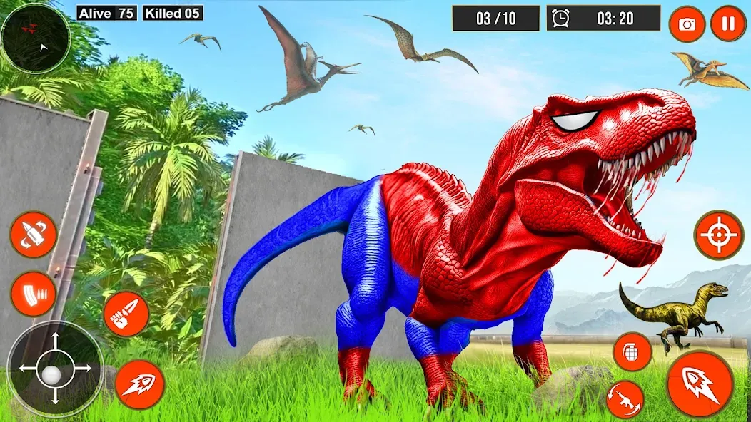 Real Dino Hunter 3D Gun Games (Уайлд Динозавр Хантер Ган Геймс)  [МОД Много монет] Screenshot 3