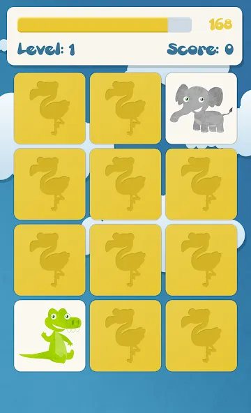 Animals memory game for kids  [МОД Menu] Screenshot 3