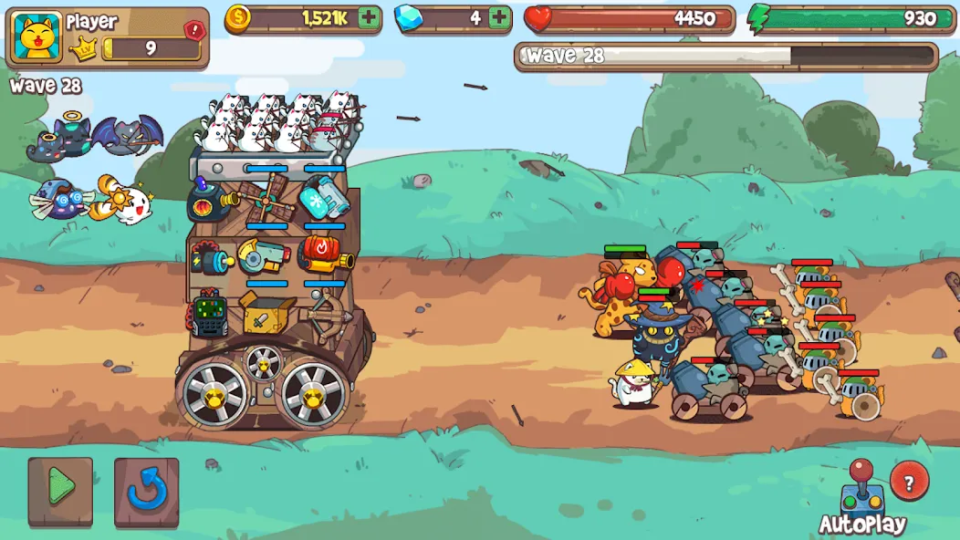 CatnRobot Idle TD: Battle Cat (КэтТауэр Айдл ТД)  [МОД Menu] Screenshot 5