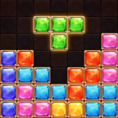 Взломанная Puzzle Block Jewels (Пазл Блок Драгоценности)  [МОД Много денег] - стабильная версия apk на Андроид