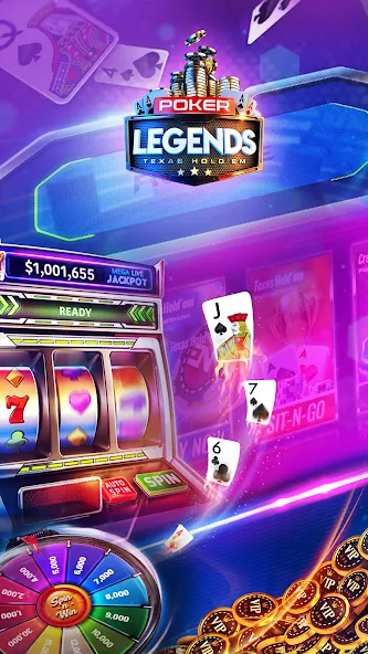 Poker Legends - Texas Hold'em (Покер Легенды)  [МОД Mega Pack] Screenshot 2