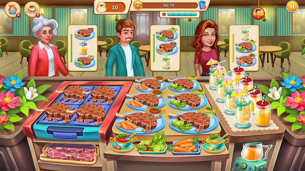 Food Cooking: Chef Restaurant  [МОД Бесконечные монеты] Screenshot 2