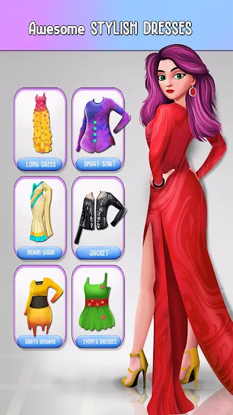 Fashion Stylist Makeup Dressup  [МОД Бесконечные деньги] Screenshot 2