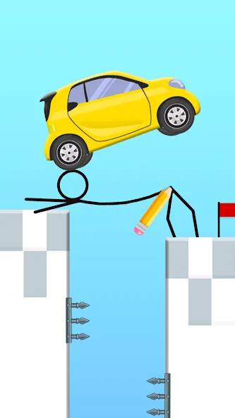 Draw 2 Bridge: Draw Save Car (Дроу 2 Бридж)  [МОД Unlocked] Screenshot 4