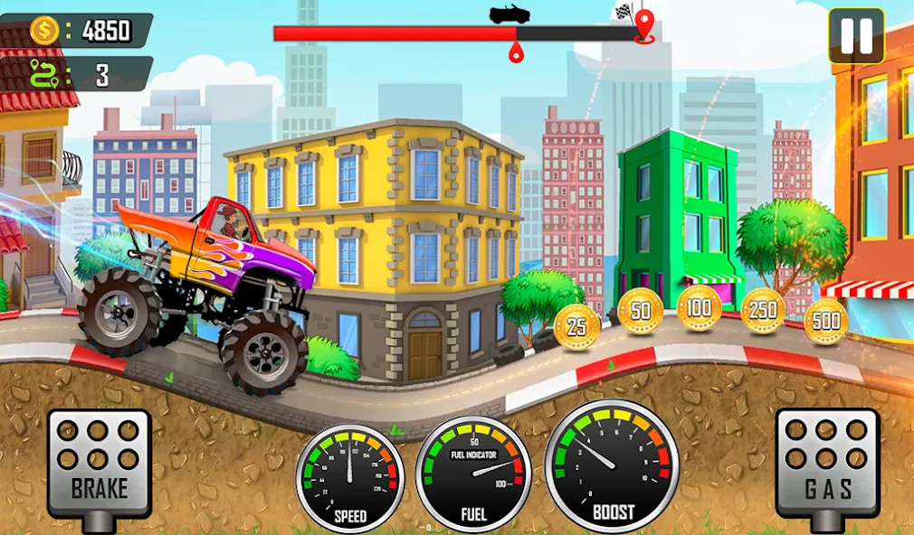 Racing the Hill  [МОД Menu] Screenshot 5