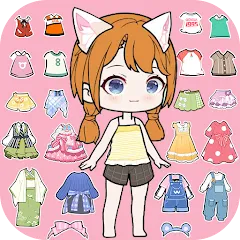 Скачать взлом YOYO Doll Anime Dress Up Game (ЙОЙО)  [МОД Меню] - полная версия apk на Андроид