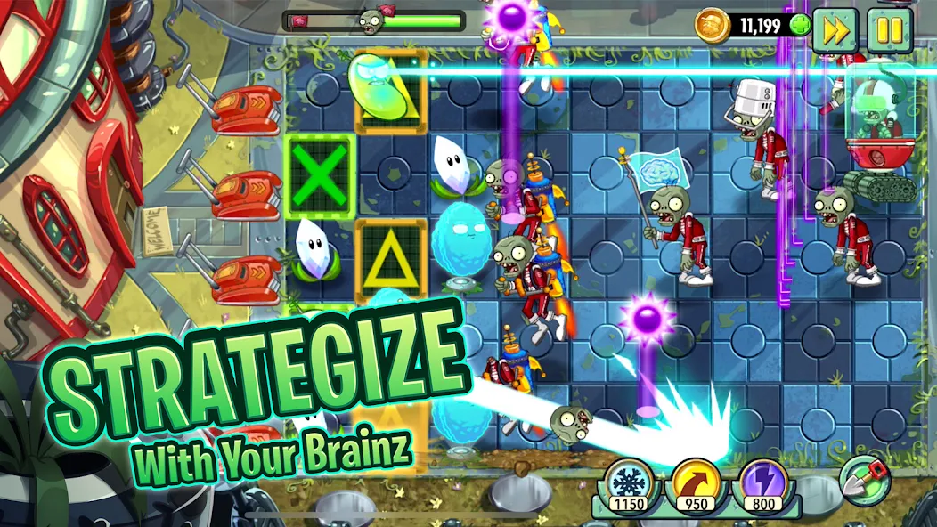 Plants vs. Zombies™ 2  [МОД Бесконечные монеты] Screenshot 1