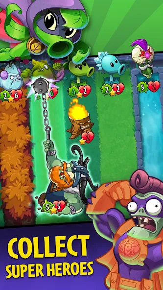 Plants vs. Zombies™ Heroes  [МОД Бесконечные монеты] Screenshot 1