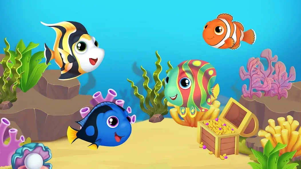 Baby Aquarium - Fish game  [МОД Много денег] Screenshot 1