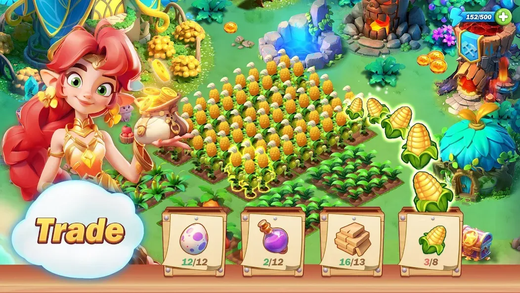 Pixie Island - Farming Game (Пикси Айленд)  [МОД Много денег] Screenshot 3