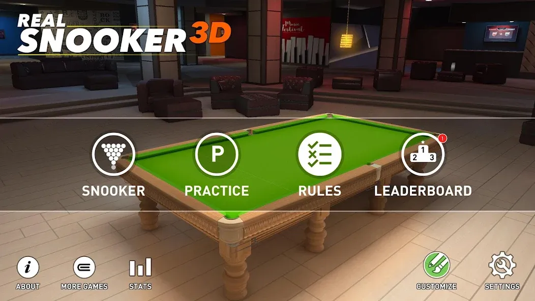 Real Snooker 3D (Реал Снукер 3D)  [МОД Меню] Screenshot 5