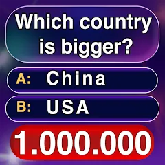 Скачать взломанную Millionaire Trivia Quiz  [МОД Mega Pack] - стабильная версия apk на Андроид