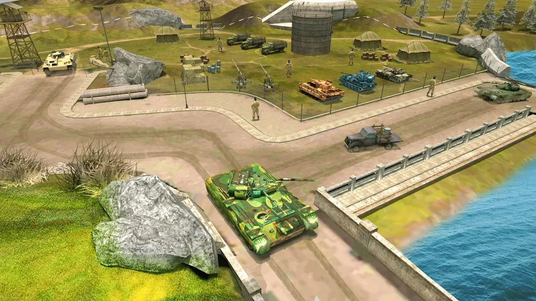 Tank Battle Army Games 2023  [МОД Бесконечные монеты] Screenshot 5