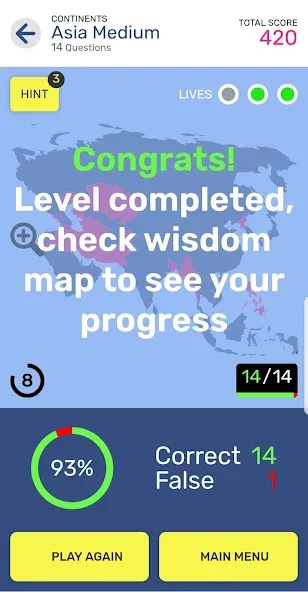 Map Quiz World Geography (Мап Квиз Всемирная География)  [МОД Unlocked] Screenshot 3