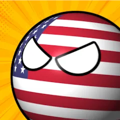 Скачать взломанную e-Sim Countryball Be President  [МОД Mega Pack] - полная версия apk на Андроид