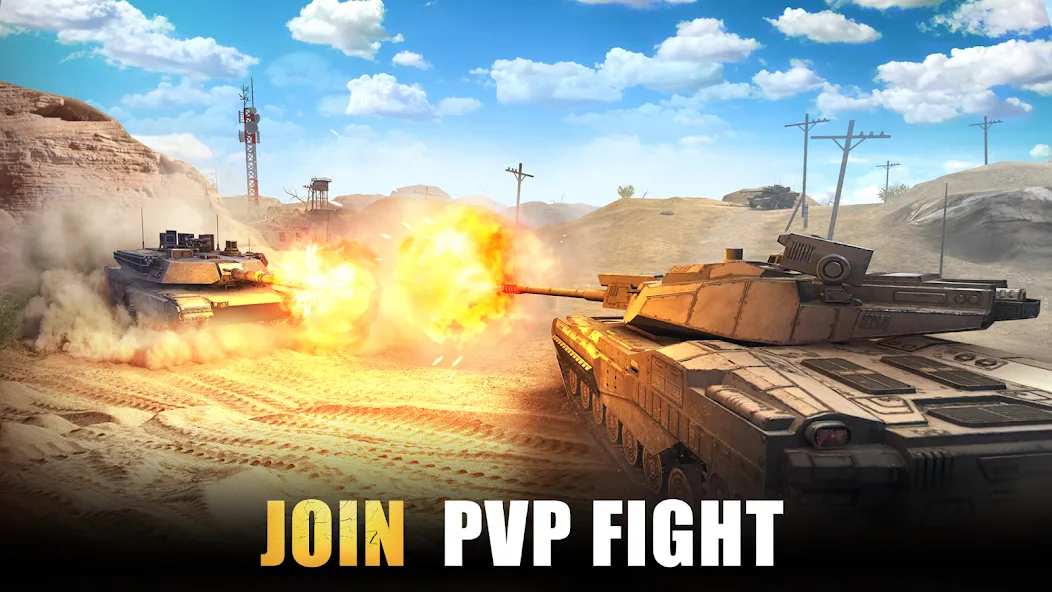 Tank Force: Tank games blitz  [МОД Mega Pack] Screenshot 3