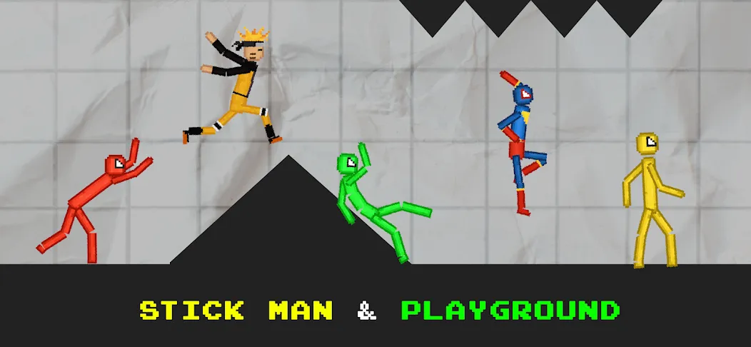 Stickman Playground (тикман Плейграунд)  [МОД Unlocked] Screenshot 3