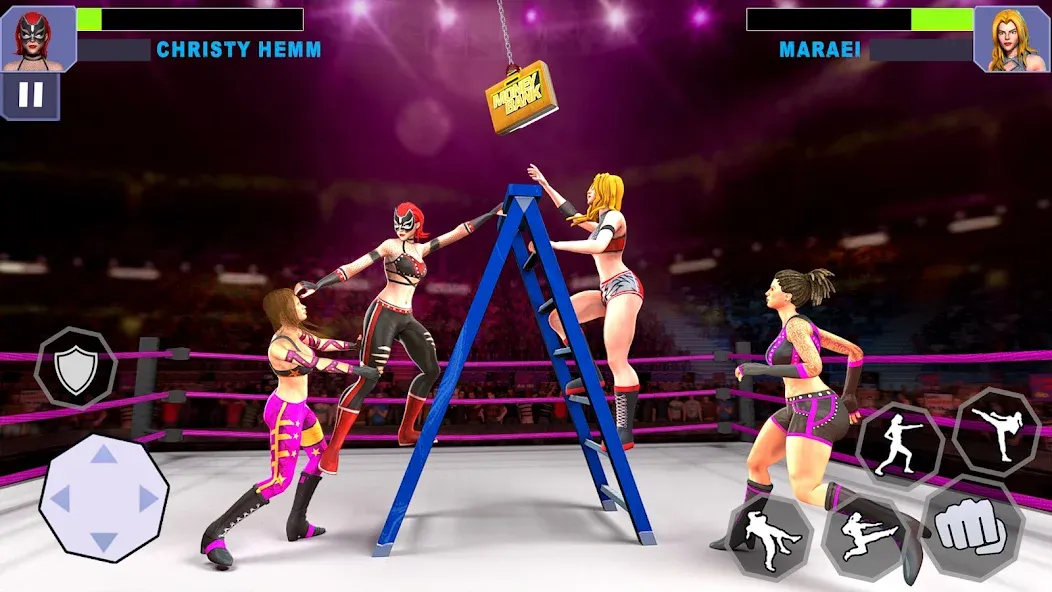 Bad Girls Wrestling Game  [МОД Unlocked] Screenshot 3