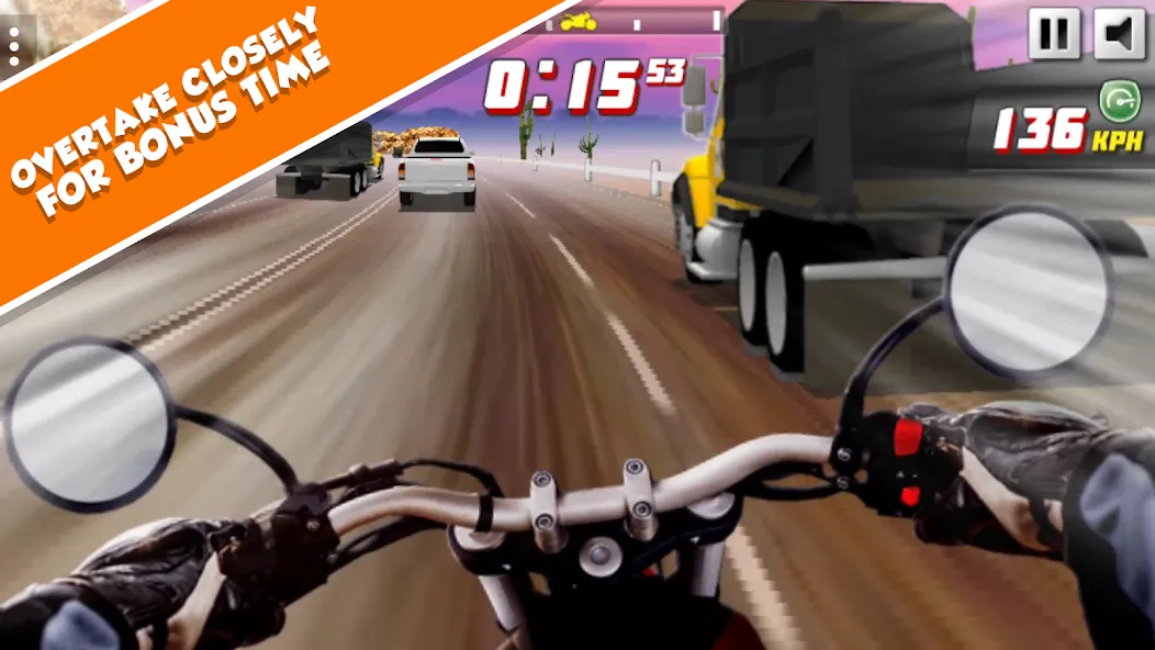 Highway Rider Extreme - 3D Mot (Хайвей Райдер Экстрим)  [МОД Бесконечные монеты] Screenshot 3