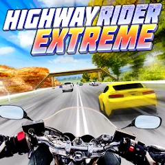 Взломанная Highway Rider Extreme - 3D Mot (Хайвей Райдер Экстрим)  [МОД Бесконечные монеты] - полная версия apk на Андроид