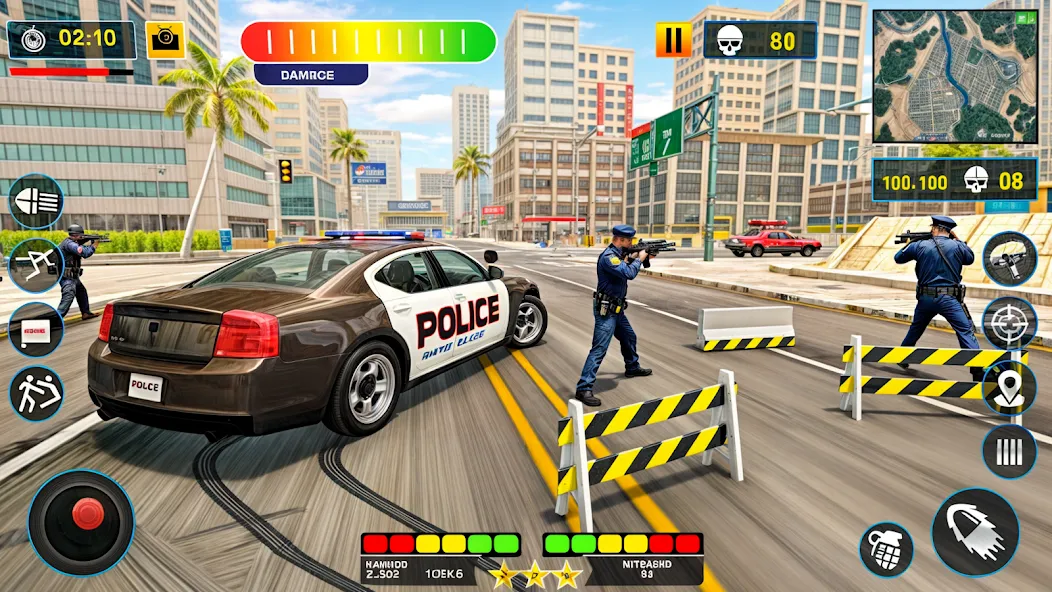 US Police Shooting Crime City  [МОД Меню] Screenshot 2