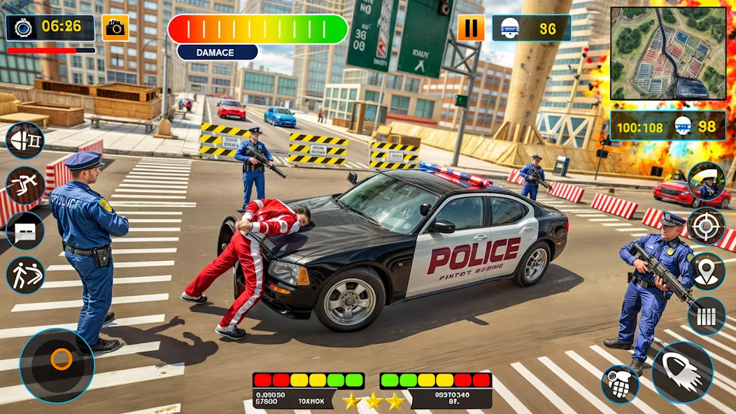 US Police Shooting Crime City  [МОД Меню] Screenshot 3