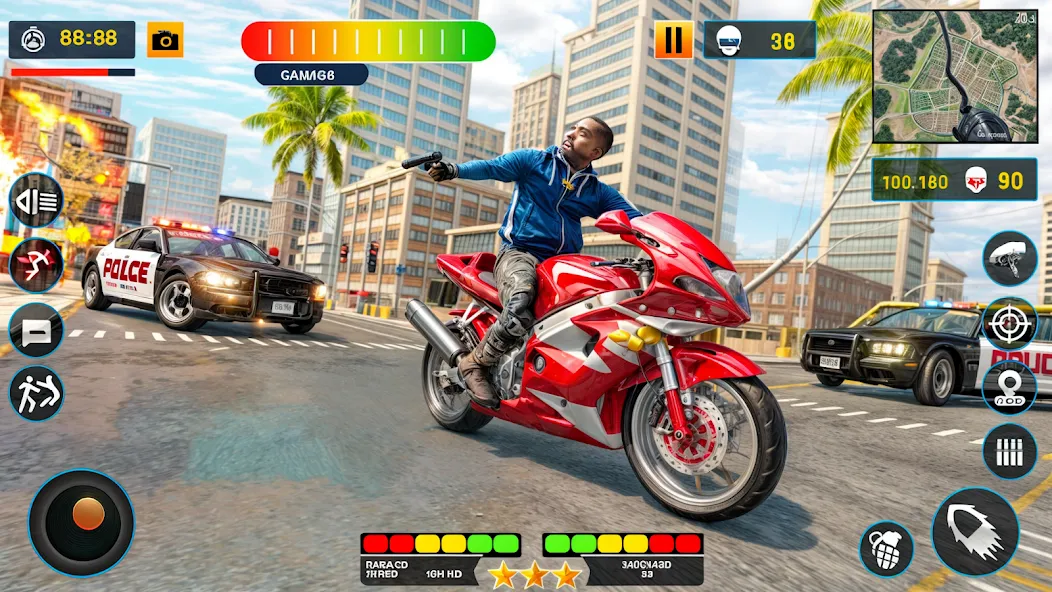 US Police Shooting Crime City  [МОД Меню] Screenshot 5