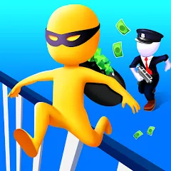 Взломанная Thief Run Race 3D: Fun Race  [МОД Бесконечные монеты] - стабильная версия apk на Андроид