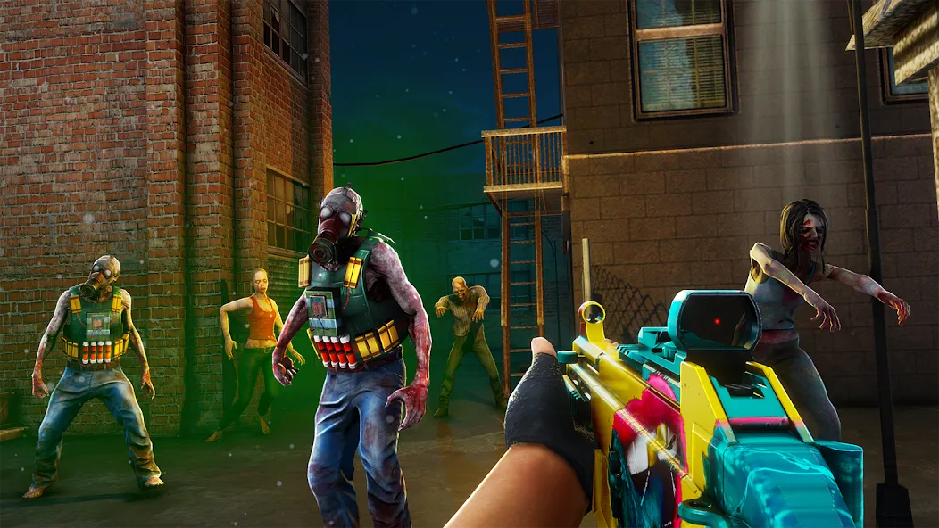 Zombination - FPS Zombie Games (Зомбинация)  [МОД Все открыто] Screenshot 2