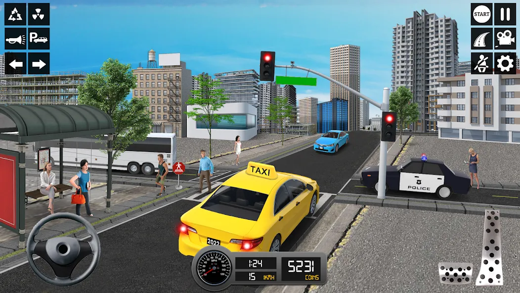 Taxi Simulator 3d Taxi Sim  [МОД Unlimited Money] Screenshot 3