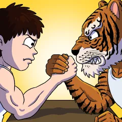 Взломанная Arm Wrestling Clicker (Армреслинг Кликер)  [МОД Много денег] - стабильная версия apk на Андроид