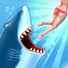 Скачать взломанную Hungry Shark Evolution (Хангри Шарк Эволюшн)  [МОД Unlocked] - стабильная версия apk на Андроид