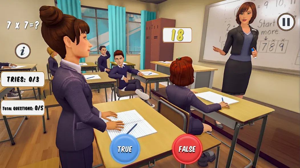 High School Teacher Simulator  [МОД Бесконечные монеты] Screenshot 2