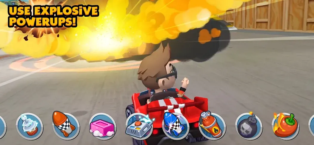 Boom Karts Multiplayer Racing (Бум Картс Мультиплеер Рейсинг)  [МОД Много монет] Screenshot 4