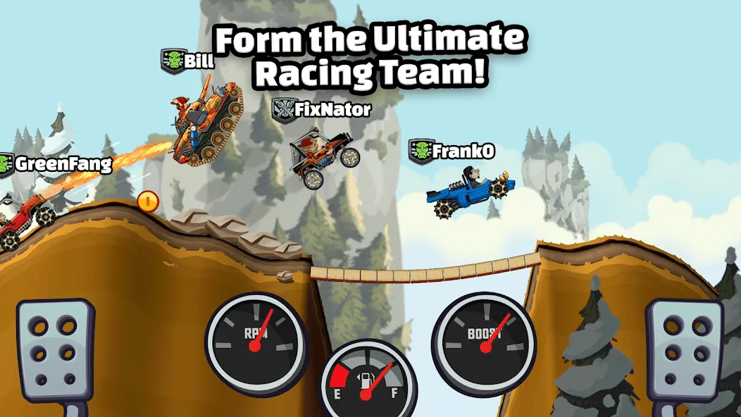 Hill Climb Racing 2 (Хилл Клаим Рейсинг 2)  [МОД Много денег] Screenshot 5