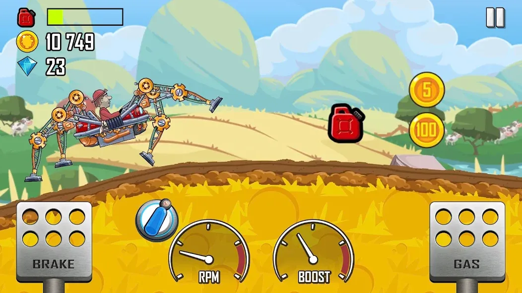 Hill Climb Racing (Хилл Клайм Рейсинг)  [МОД Много монет] Screenshot 2