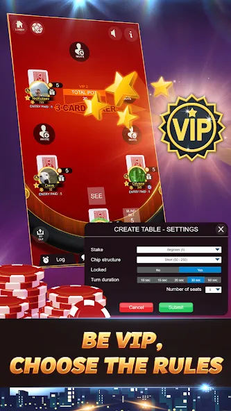 Svara - 3 Card Poker Card Game  [МОД Бесконечные монеты] Screenshot 4