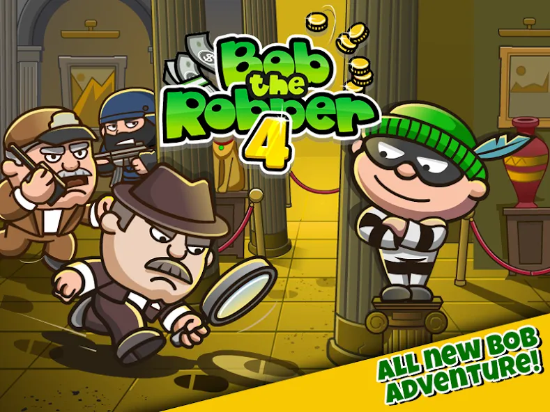 Bob The Robber 4 (Боб Грабитель 4)  [МОД Бесконечные деньги] Screenshot 1