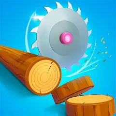 Взлом Idle Cutter: Wood Slice (Айдл Катер)  [МОД Бесконечные деньги] - последняя версия apk на Андроид