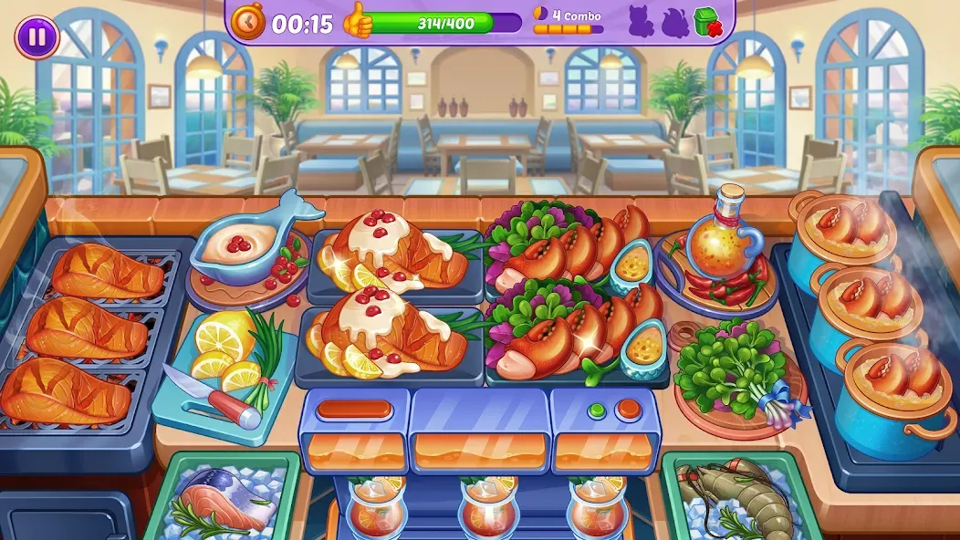 Cooking Crush - Cooking Game (Кукинг Краш)  [МОД Много монет] Screenshot 2