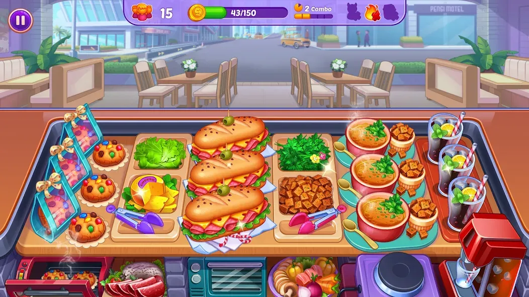 Cooking Crush - Cooking Game (Кукинг Краш)  [МОД Много монет] Screenshot 4