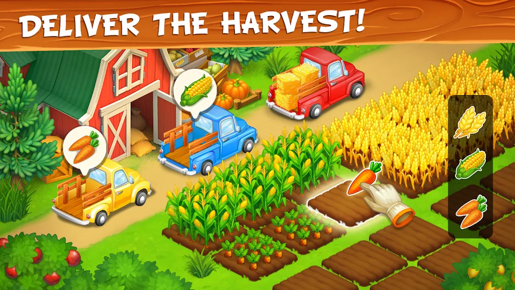 Farm Town - Family Farming Day (Фарм Таун)  [МОД Unlocked] Screenshot 2