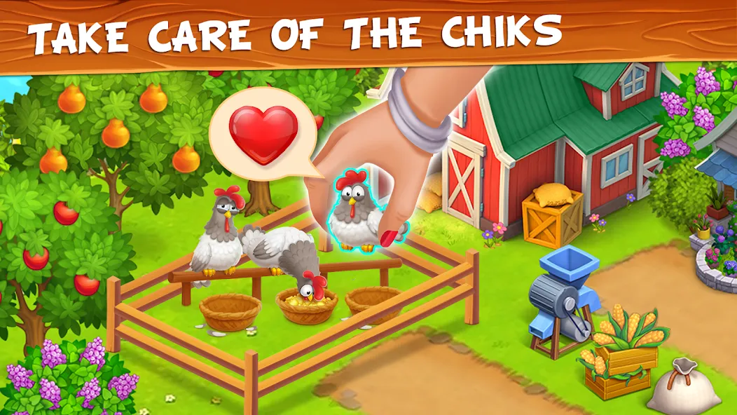 Farm Town - Family Farming Day (Фарм Таун)  [МОД Unlocked] Screenshot 4