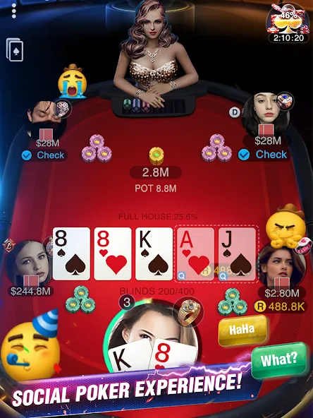 Holdem or Foldem - Texas Poker (Холдем или Фолдем)  [МОД Все открыто] Screenshot 2